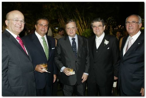 Lauro Fiuza, Jose Roberto Neves, Tasso Jereissati, Sergio Machado e Candido Quindere