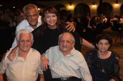 Paulo, Edvaldo e Amada Pinto e Gera e Carmen Pinto