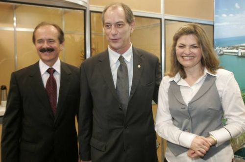 Pedro Brito, Ciro Gomes e Agnes Barbeito