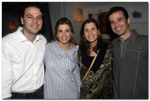 Geraldinho Rola, Liliana e Claudinha  Diniz e Guilherme Pimenta, no Bardot