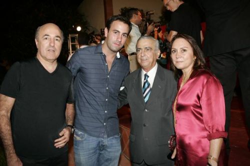 Edilmar Noroes com Silvio, Vitor e Paula Frota