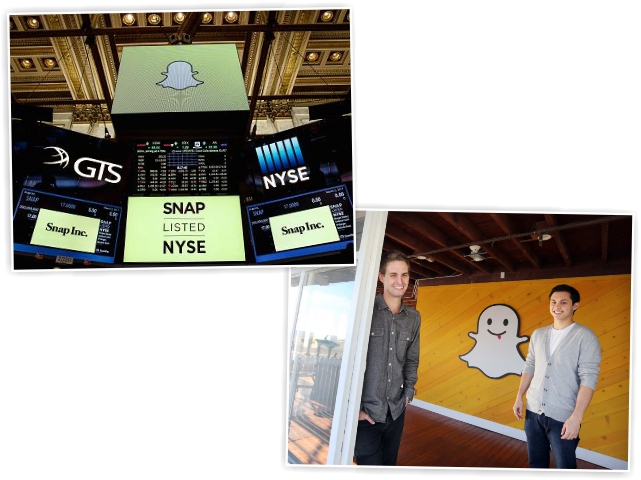 Ipo do Snapchat rende R$ 10,6 bilhões