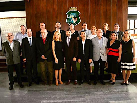 Governo do Ceará recebe representantes consulares no Palácio da Abolição