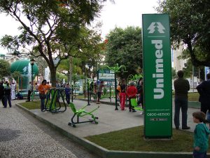 Unimed inaugura academia ao ar livre na Praça Portugal