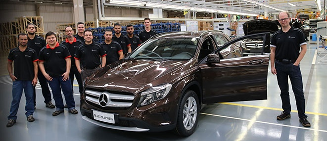 Mercedes-Benz inicia produção do GLA em Iracemápolis