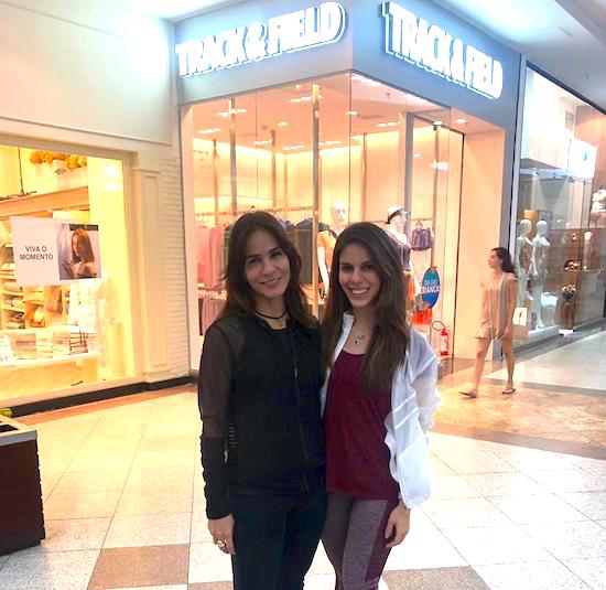 Sandra e Manoela Rolim inauguram a Track & Field no Iguatemi Fortaleza