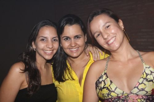 Ligia Mendes, Carolina Gomes e Priscila Feitosa