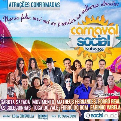 O Carnaval Social, na praia do Presídio, promete