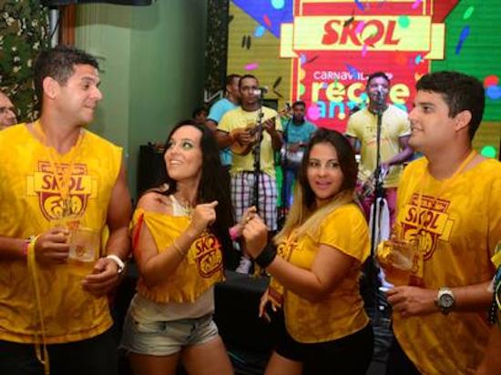 Skol no agito do carnaval de Fortaleza