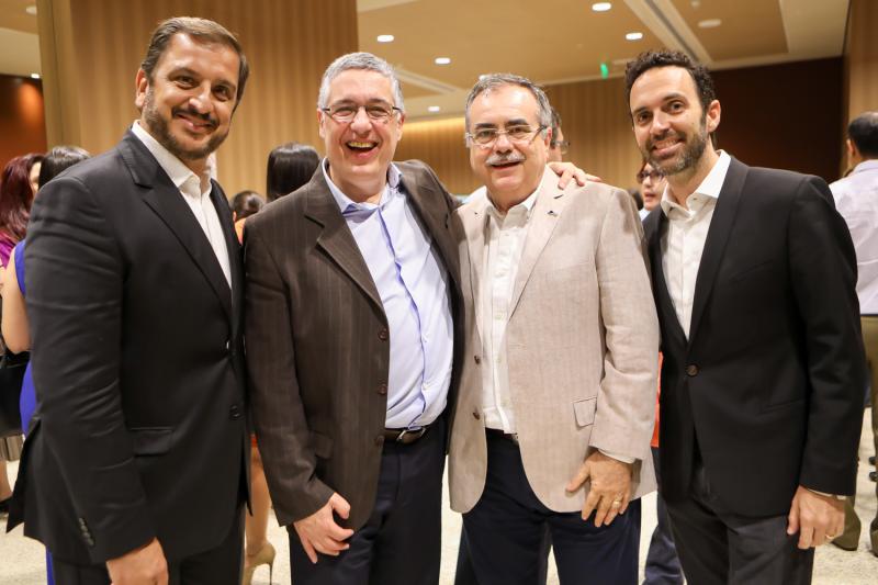 Fernando Lucena, Alberto Marinho, Assis Cavalcante e Alexandre Vandeeck