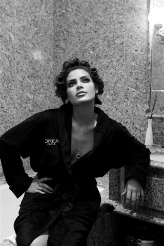 Porta-vozes da L´Oréal Paris posam para Hotel Copacabana