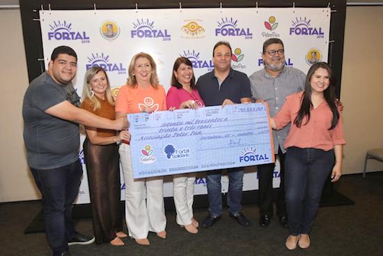 Campanha Fortal Solidário entrega cerca de R$ 450 mil para instituições de Fortaleza