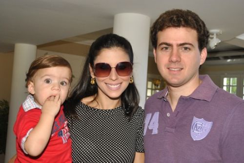 Henrique, Marina e Roberto Oliveira