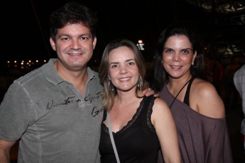 Cassio, Mirelli Gonçalves e Cynthia Fontenelle
