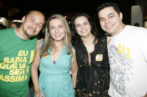 Davi Uchoa, Priscila Teixeira, Christianne Sales e Dioclecio Castro