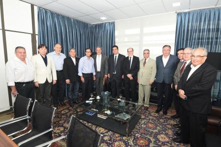 Beto Studart recebe diretoria da Finep para almoço na Fiec