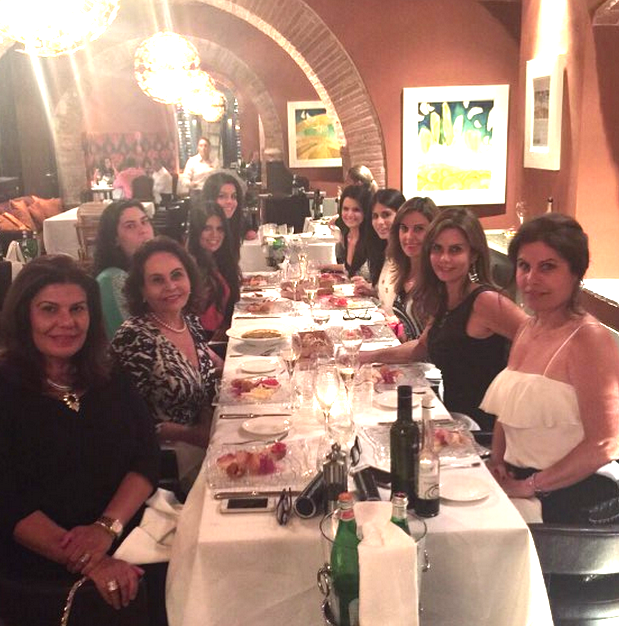 Marly Nogueira brinda nova idade na Toscana