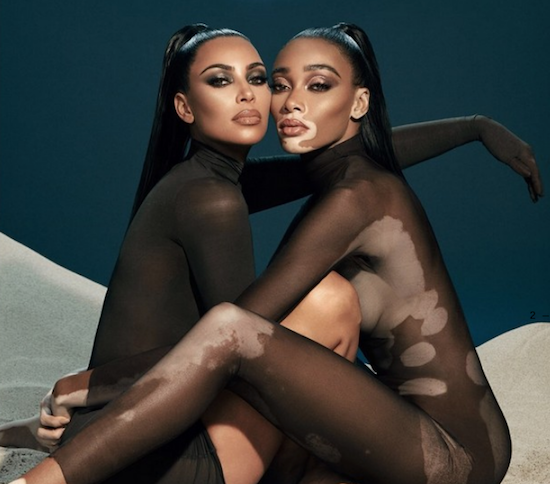 Dupla poderosa! Kim Kardashian e Winnie Harlow lançam linda de maquiagem para a KK Beauty