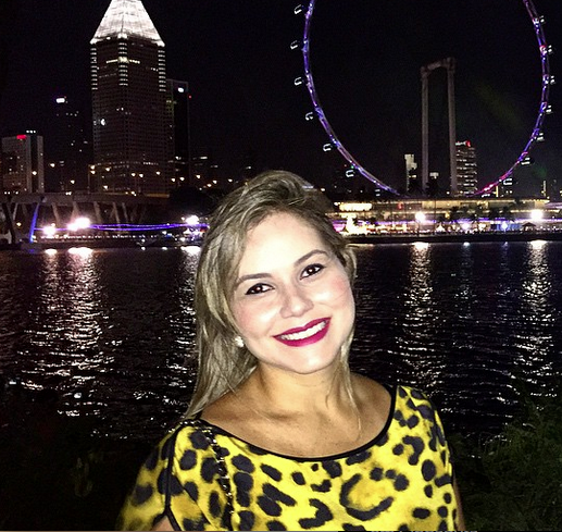 Talyzie Mihaliuc curte temporada em Singapura