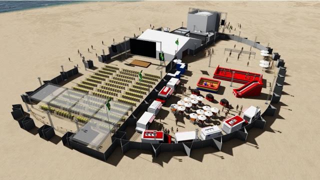 Praia de Iracema recebe projeto ”Arena Consórcio Honda”