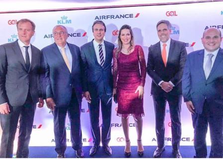 Camilo Santana e Roberto Cláudio participam do lançamento oficial do  hub da Air France-KLM e Gol