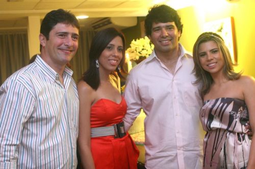 Vicente e Sonia Borges, Igor Pinho e Viviane Macedo