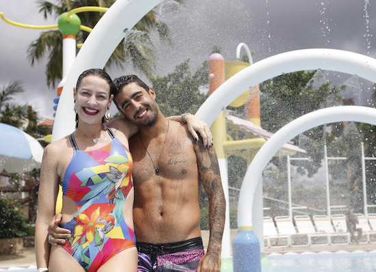 Luana Piovani aproveita folga em família no Beach Park