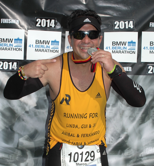 Marco Faria conclui maratona de Berlim
