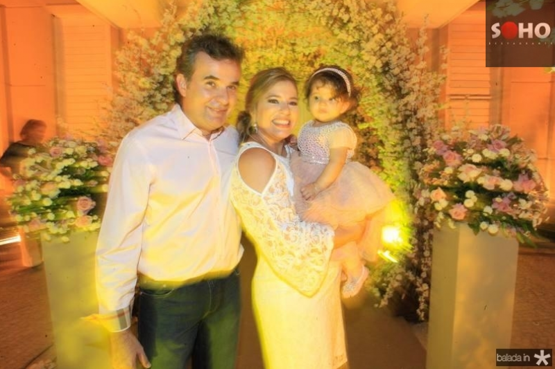 Luís Carlos e Ana Cláudia comemoraram o primeiro aninho de Maria Rosa