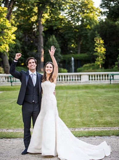 Antônia de Sá disse sim a Gabriel Borges, em Paris