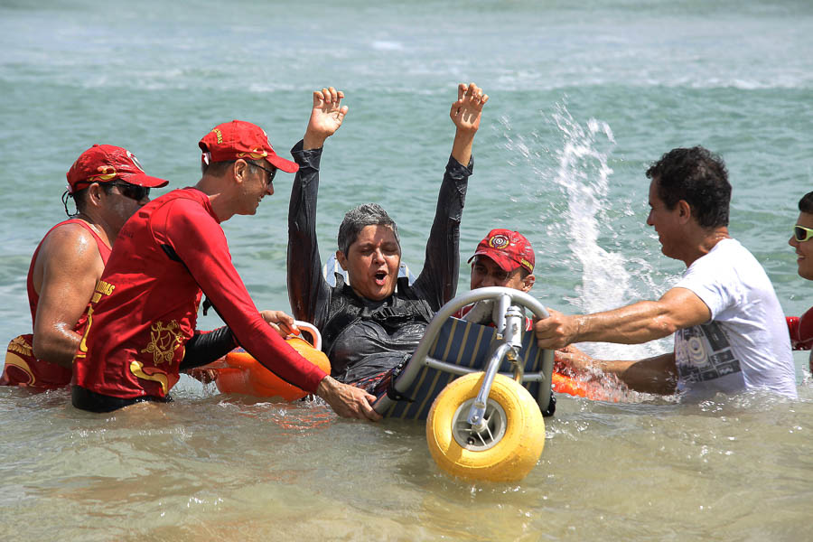 Praia Acessível amplia dias de funcionamento durante a alta estação