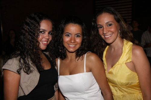 Camila França, Juliana Dias e Isabel Vieira