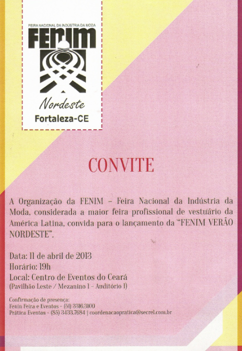 Lançamento Fenim Verão Nordeste
