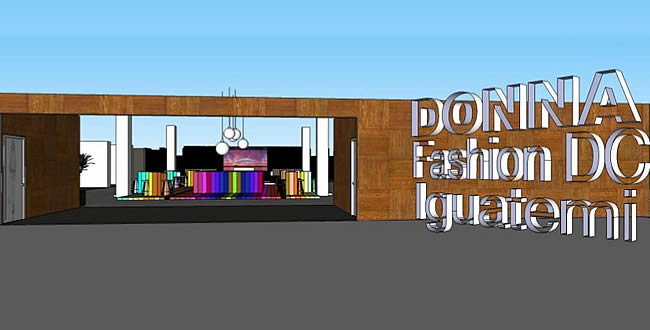 Lounge do Donna Fashion DC Iguatemi repaginado