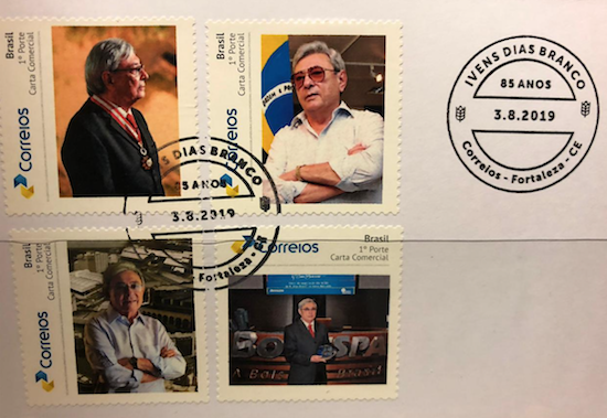 Ivens Dias Branco homenageado pelos Correios