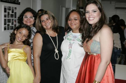 Ivina e Elida Barbosa, Katia Albuquerque, Wainna Hinhakley e Lara Andrade