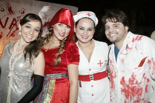 Paula Rocha, Caroline e Camila Wender e Leonardo Teixeira