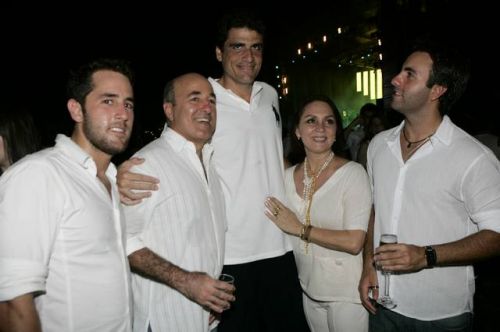 Rodrigo e Silvio Frota, Flavio Jereissati e Paula e Vitor Frota