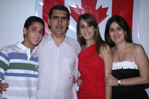 Rafael, Joao, Talita e Marcia Pontes