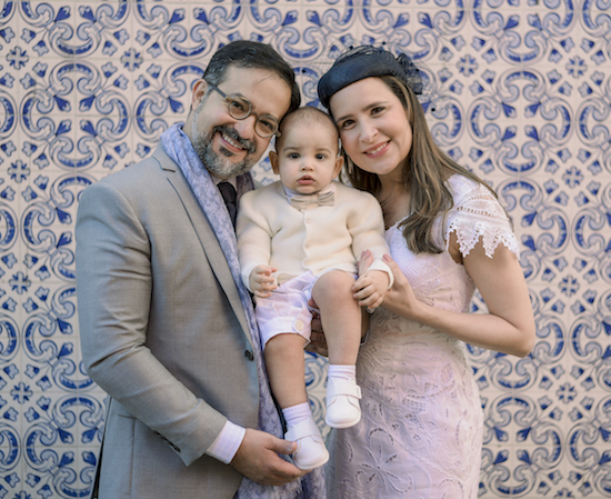 Márcio e Manoela Crisóstomo celebram o batismo do herdeiro Enzo