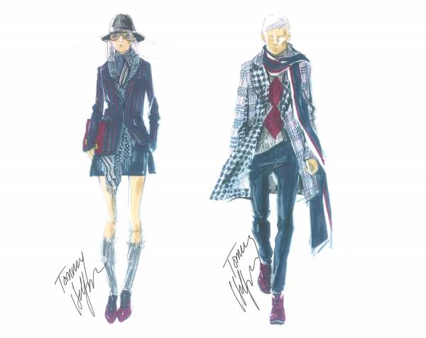 Tommy Hilfiger divulga croquis da Semana de Moda de Nova York