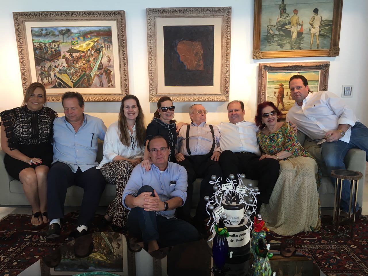 Edson Ventura comemora seus 84 anos, ao lado de poucos e bons