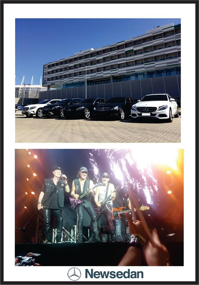 Scorpions circularam em carrões da Mercedes durante passagem por Fortaleza