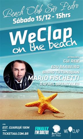 We Clap anima o Beach Club São Pedro, no Guarujá