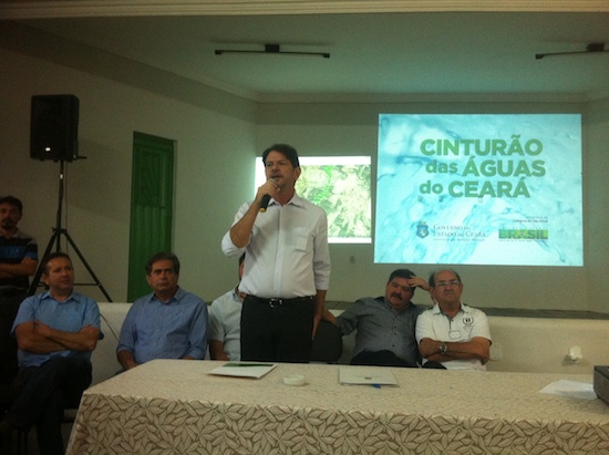 José Albuquerque em reunião sobre Cinturão das Águas