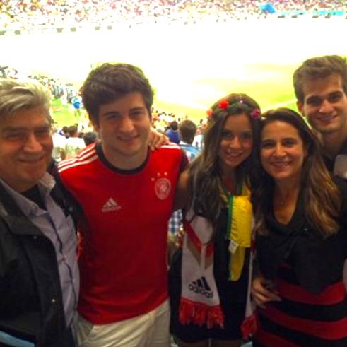 Patrícia Macêdo acompanha final da Copa no Maracanã