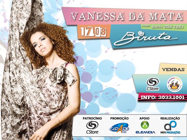 Barraca Biruta de cara nova para receber Vanessa da Mata