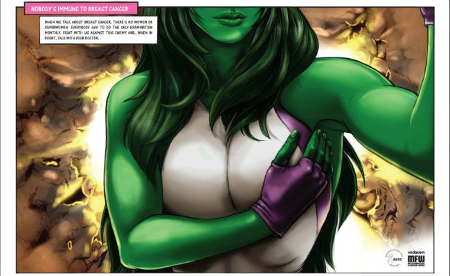 Heroínas dos quadrinhos “lutam” contra o câncer de mama