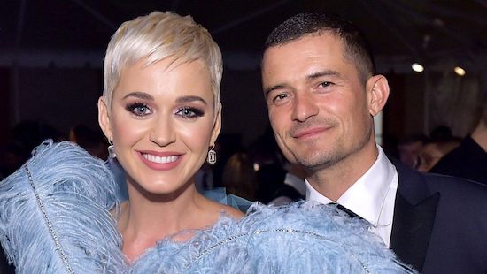 Katy Perry e Orlando Bloom ficaram noivos durante o Valentine’s Day