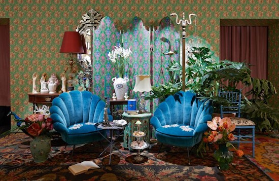 Gucci inaugura pop-up store de decoração em Milão